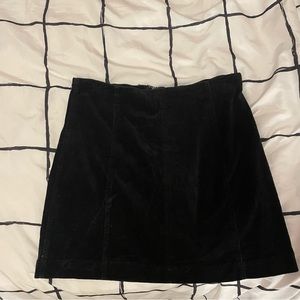 Black corduroy skirt